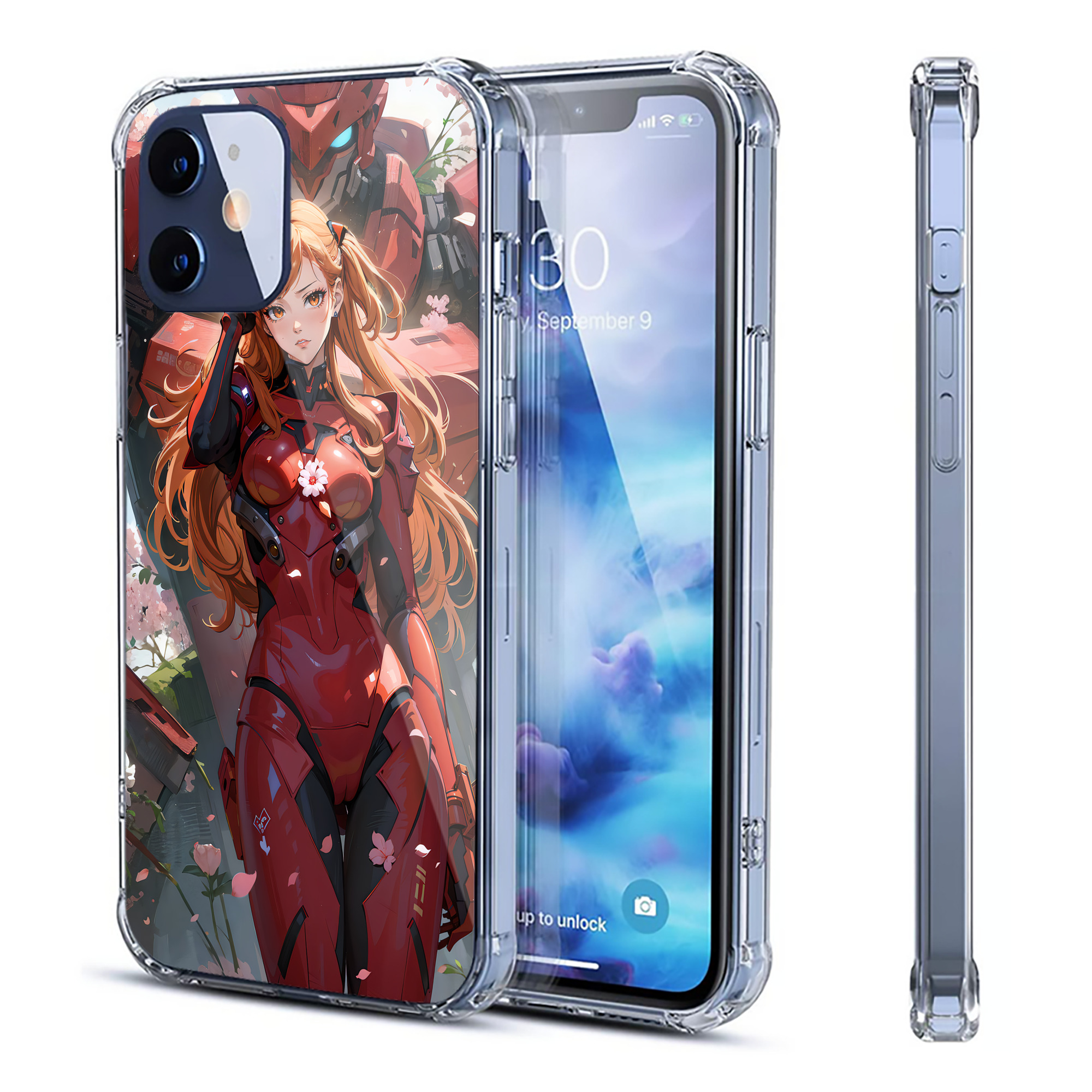（画像用） EVA 新世紀エヴァンゲリオン 【iPhone 12シリーズ対応】透明スマホケース（クリアソフトケース）